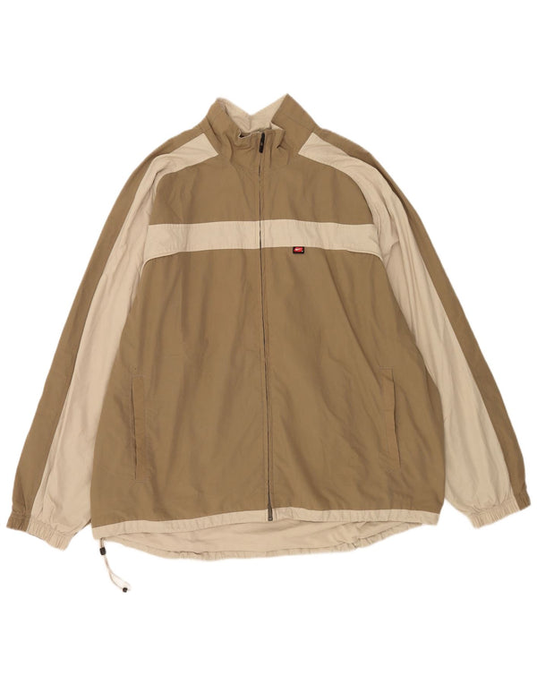 Nike Herren-Trainingsanzugoberteil mit Grafik, UK, 45/47, XL, Beige, Farbblock