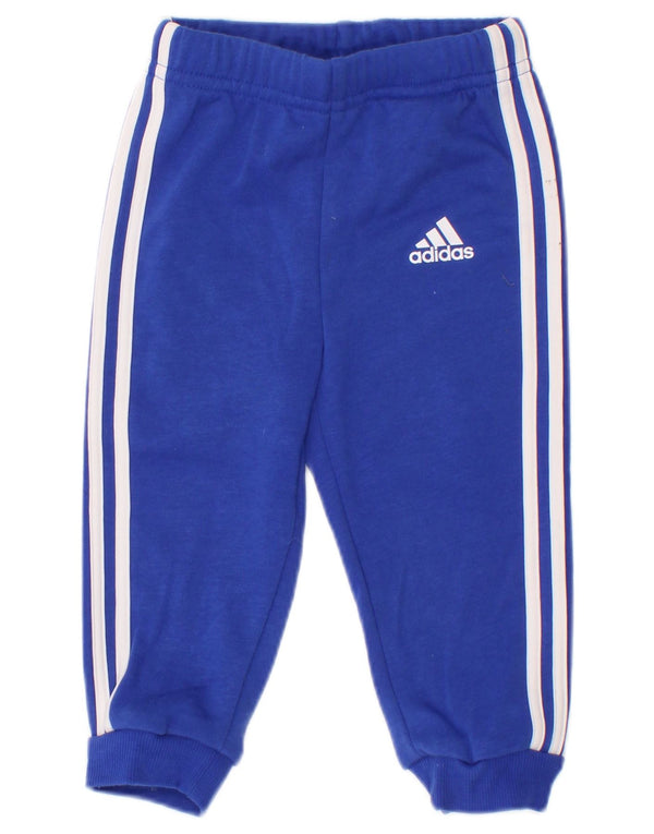 Adidas Baby-Jungen-Jogger-Trainingshose, 9–12 Monate, blaue Baumwolle