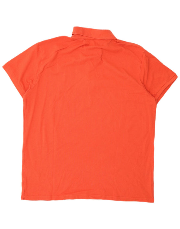 Kappa Herren Poloshirt 3XL Orange Baumwolle