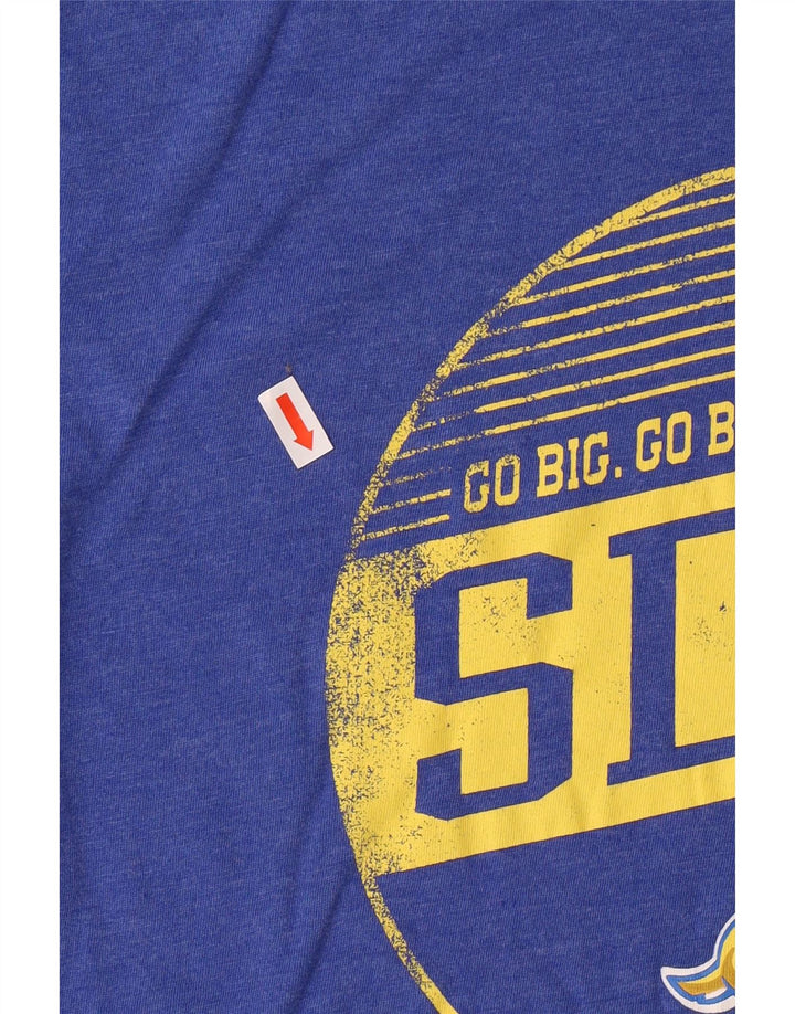Russell Athletic Herren-T-Shirt mit Grafik, mittelblaue Baumwolle