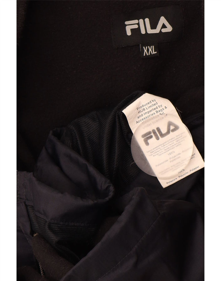 FILA Herren Windjacke UK 44 2XL Marineblau Polyamid