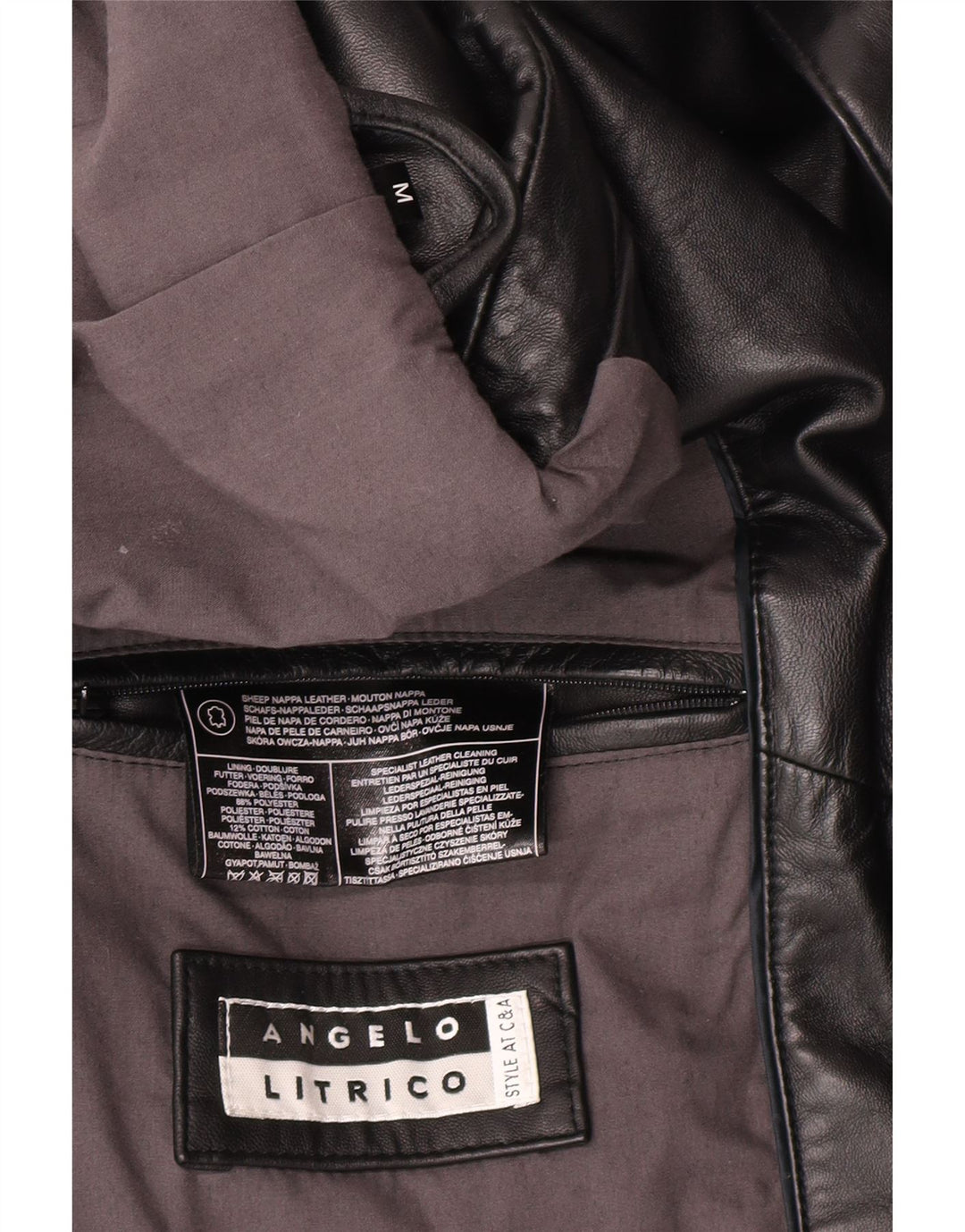 Angelo Litrico Herren 3-Knopf-Blazerjacke UK 38 Mittelschwarz