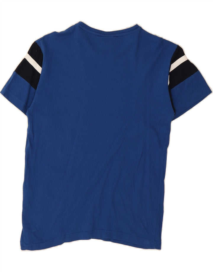 LOTTO Mens Graphic T-Shirt Top IT 48 Medium Blue Cotton Vintage Lotto and Second-Hand Lotto from Messina Hembry 