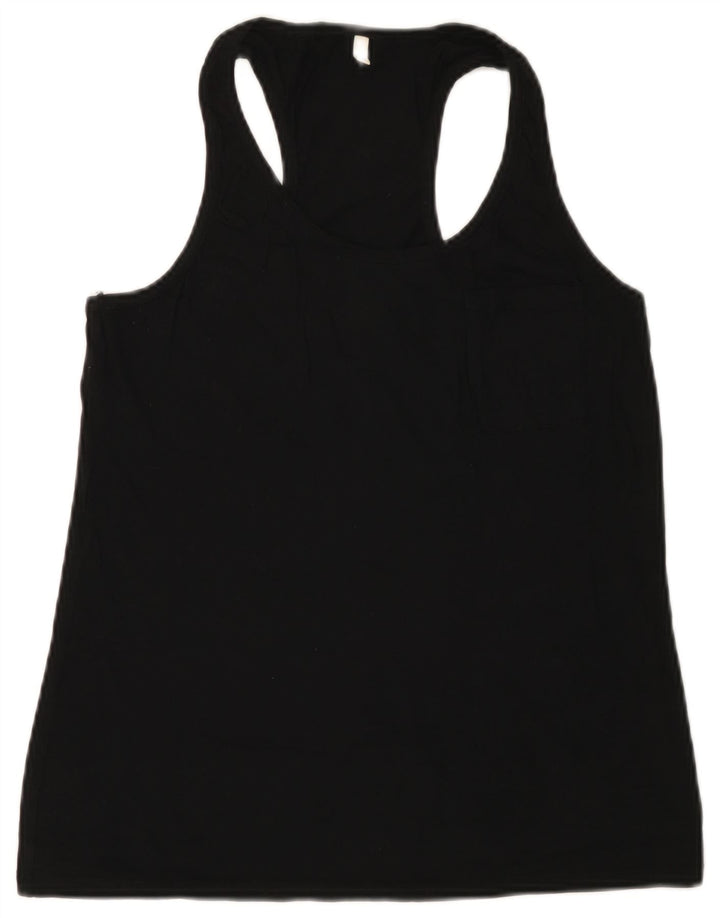 Benetton Damen Weste Top UK 12 Medium Schwarz