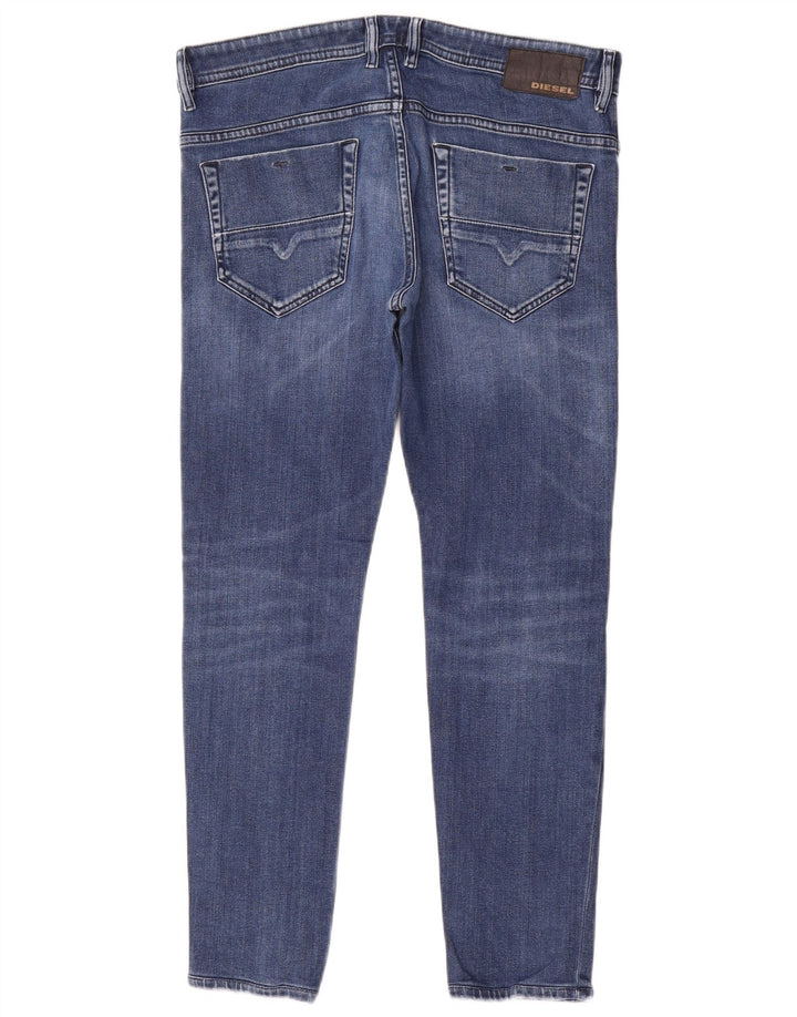 Diesel Herren Slim Jeans W34 L29 Blaue Baumwolle