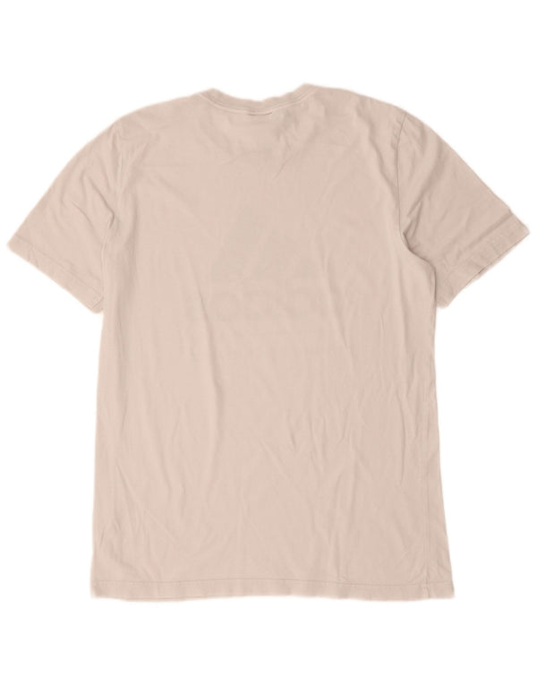 Adidas Herren Grafik-T-Shirt-Oberteil aus mittelweißer Baumwolle
