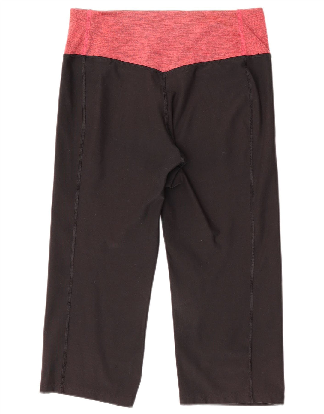 Nike Damen Dri Fit Capri-Leggings UK 14 Mittelschwarz Farbblock