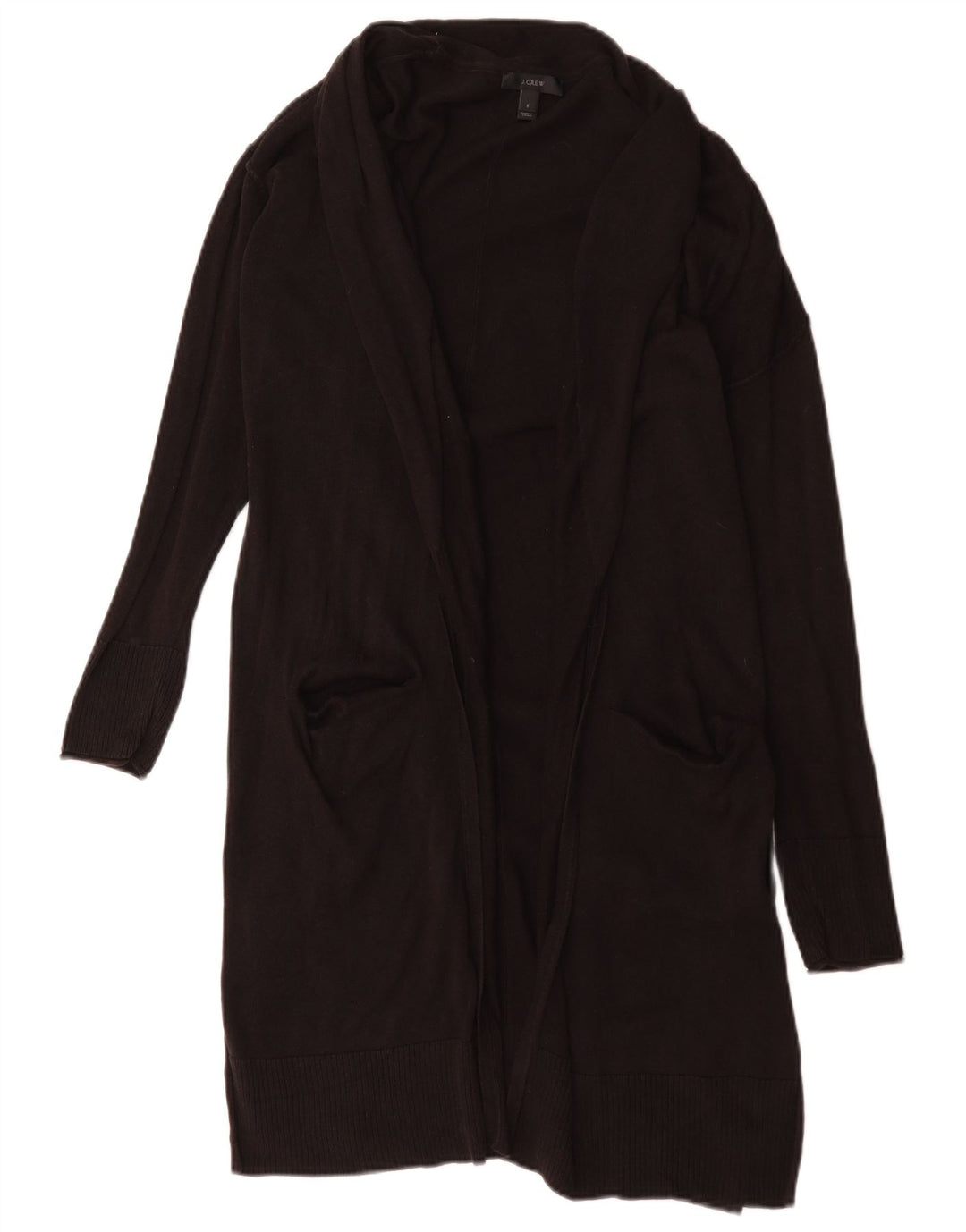 J. Crew Damen-Longline-Strickjacke in Übergröße, Gr. 10, Größe S, Schwarz