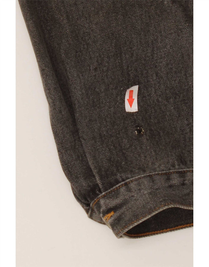 S.Oliver Damen Übergroße Jeansjacke UK 10 Small Graue Baumwolle