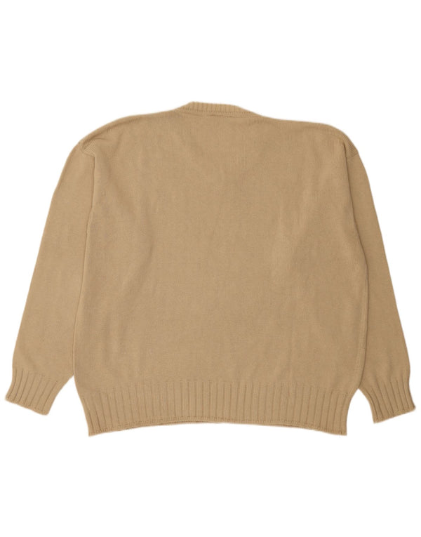 Dockers Herren-Pullover mit V-Ausschnitt, 2XL, beige Baumwolle