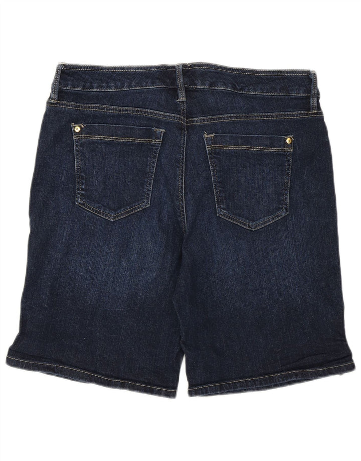 DKNY Womens Denim Shorts US 14 Large W32  Navy Blue Cotton