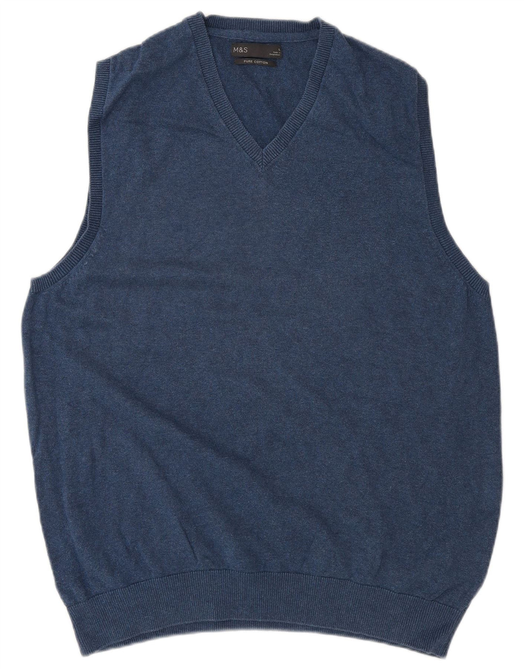 Marks & Spencer Herren-Weste, Tanktop, groß, marineblau, Baumwolle
