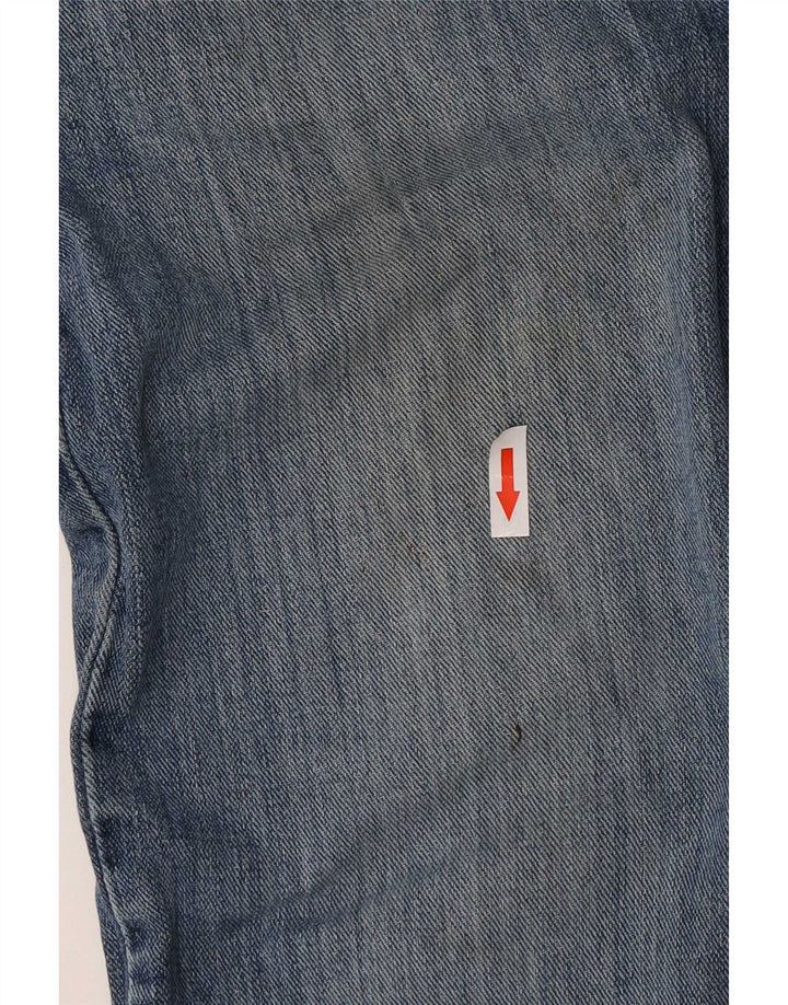 Lee Herren Distressed Regular Fit Straight Jeans W32 L30 Blaue Baumwolle
