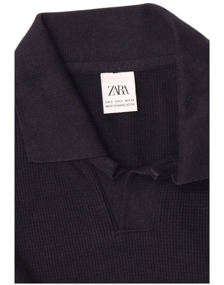 Zara Herren-Pullover mit Rollkragen, Größe S, Marineblau