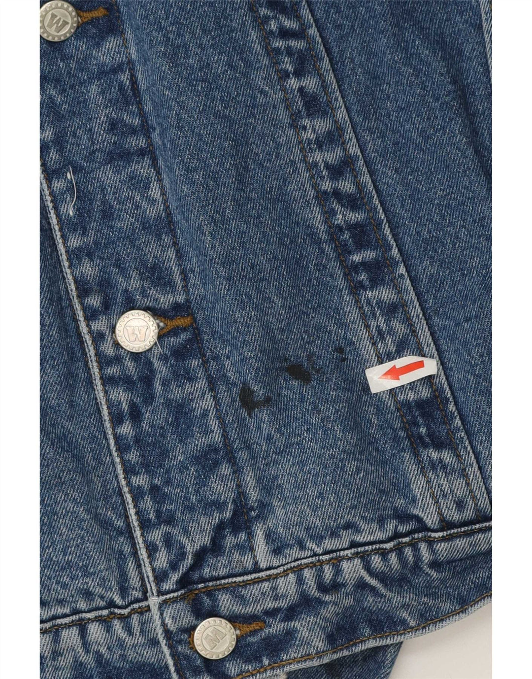 Vintage Herren Jeansjacke UK 42 XL Blaue Baumwolle