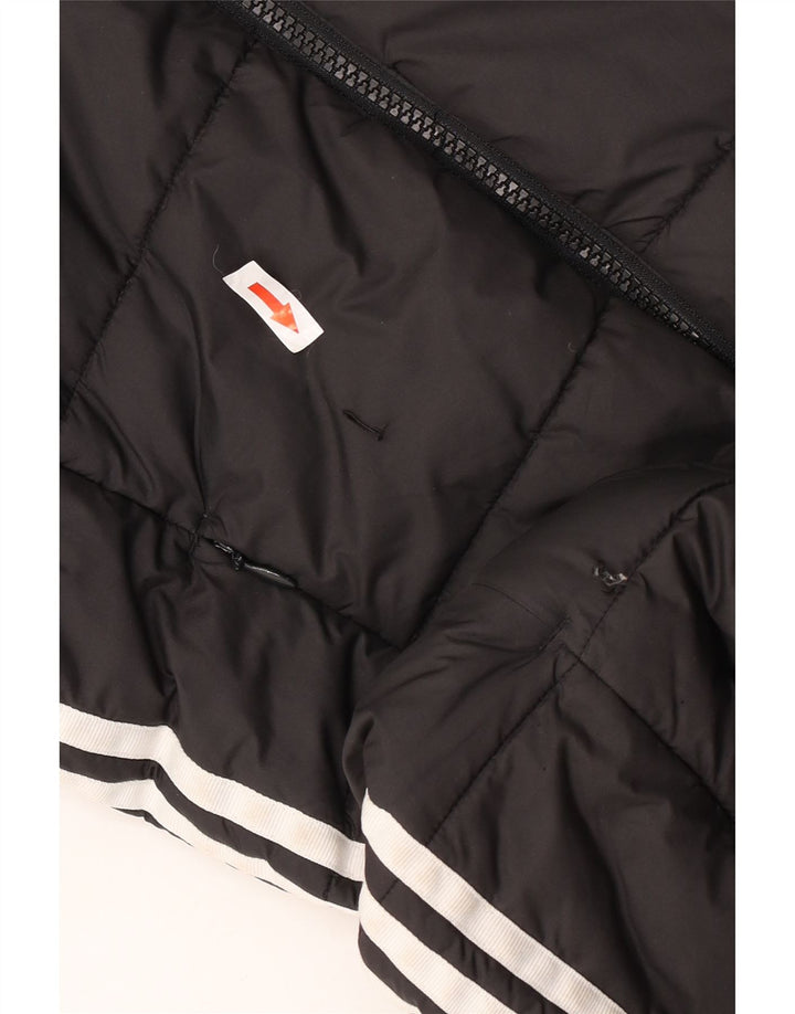 Adidas Damen-Kapuzenjacke, wattiert, Gr. 10, Größe S, Schwarz, Polyester