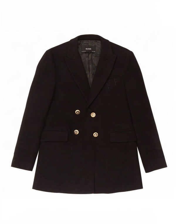 Zweireihiger Blazer für Damen von Zara, Gr. 12, Mittelschwarz