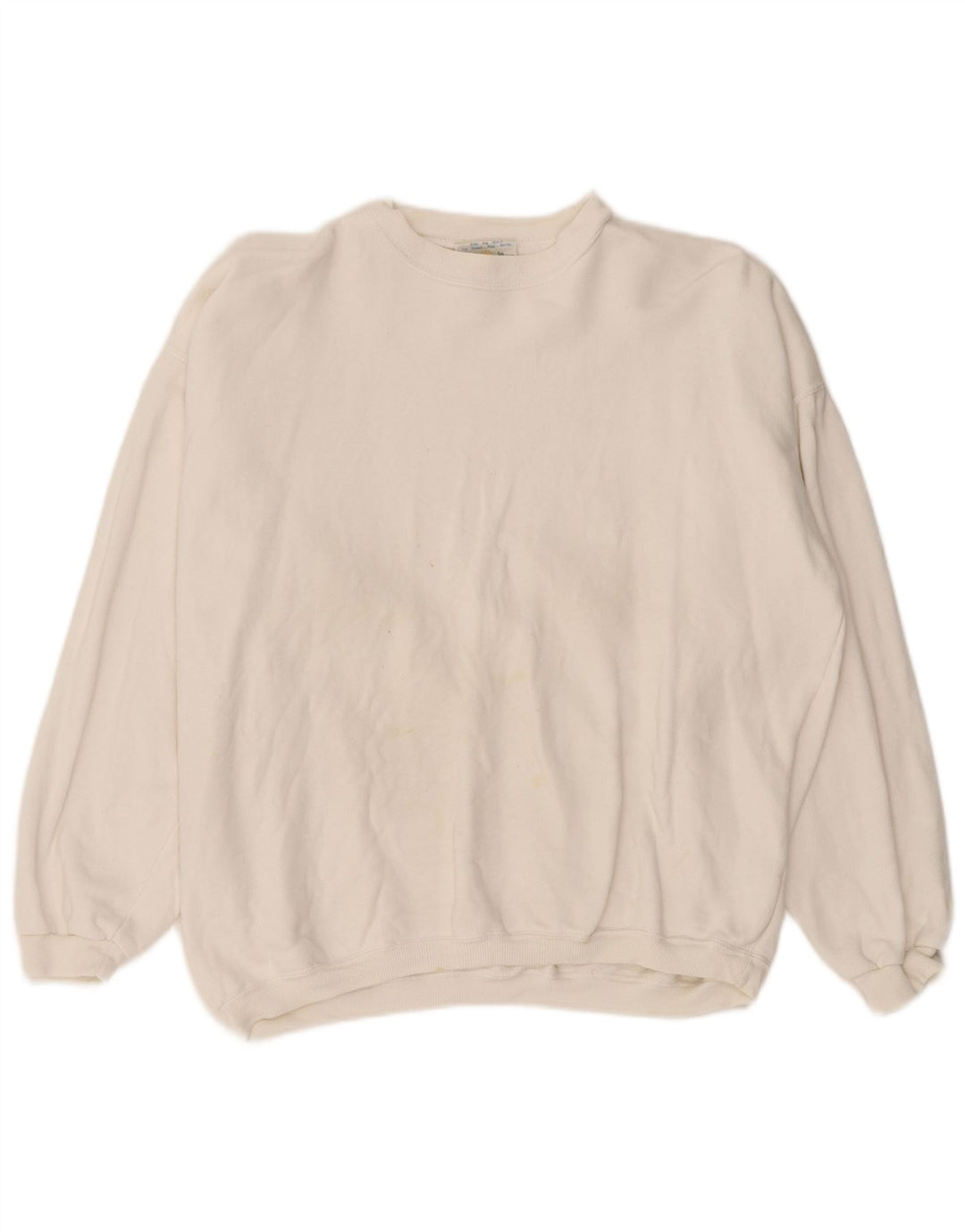 RIFLE Herren-Sweatshirt-Pullover, groß, weiße Baumwolle
