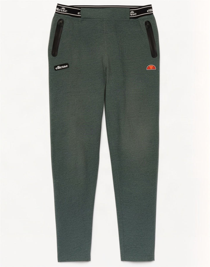 Ellesse Damen-Trainingshose mit Grafik, Mittelgrün, Farbblock