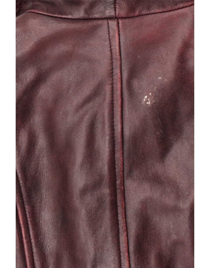 Gipsy by Mauritius Damen Ledermantel UK 12 Medium Burgund