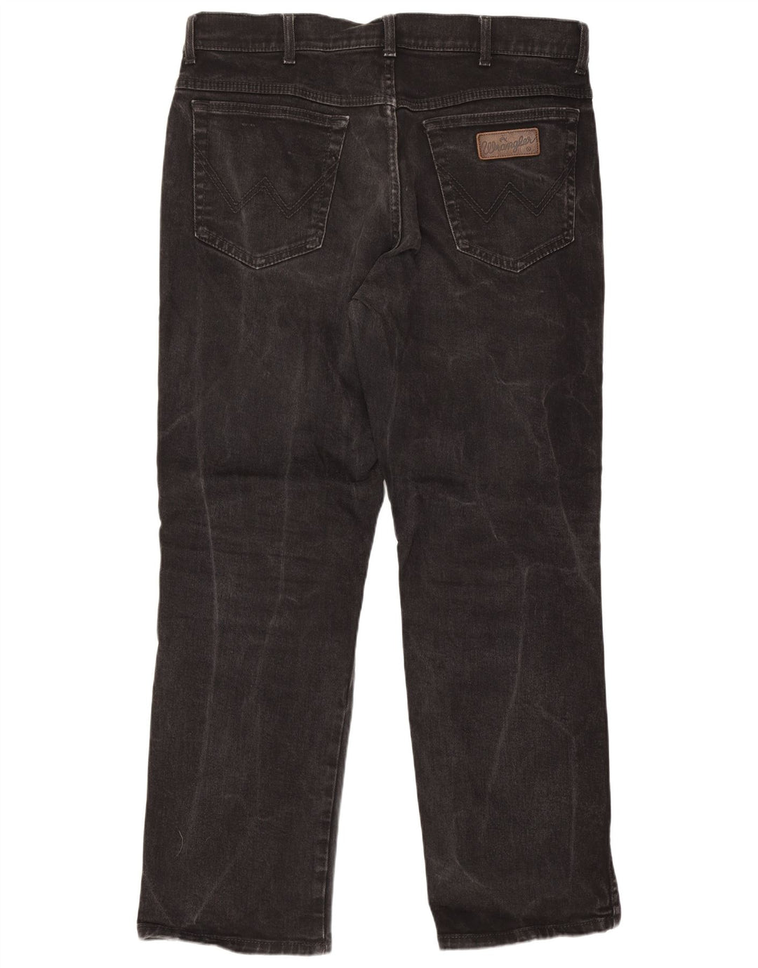 Wrangler Herren Texas Stretch Straight Jeans W36 L30 Schwarze Baumwolle