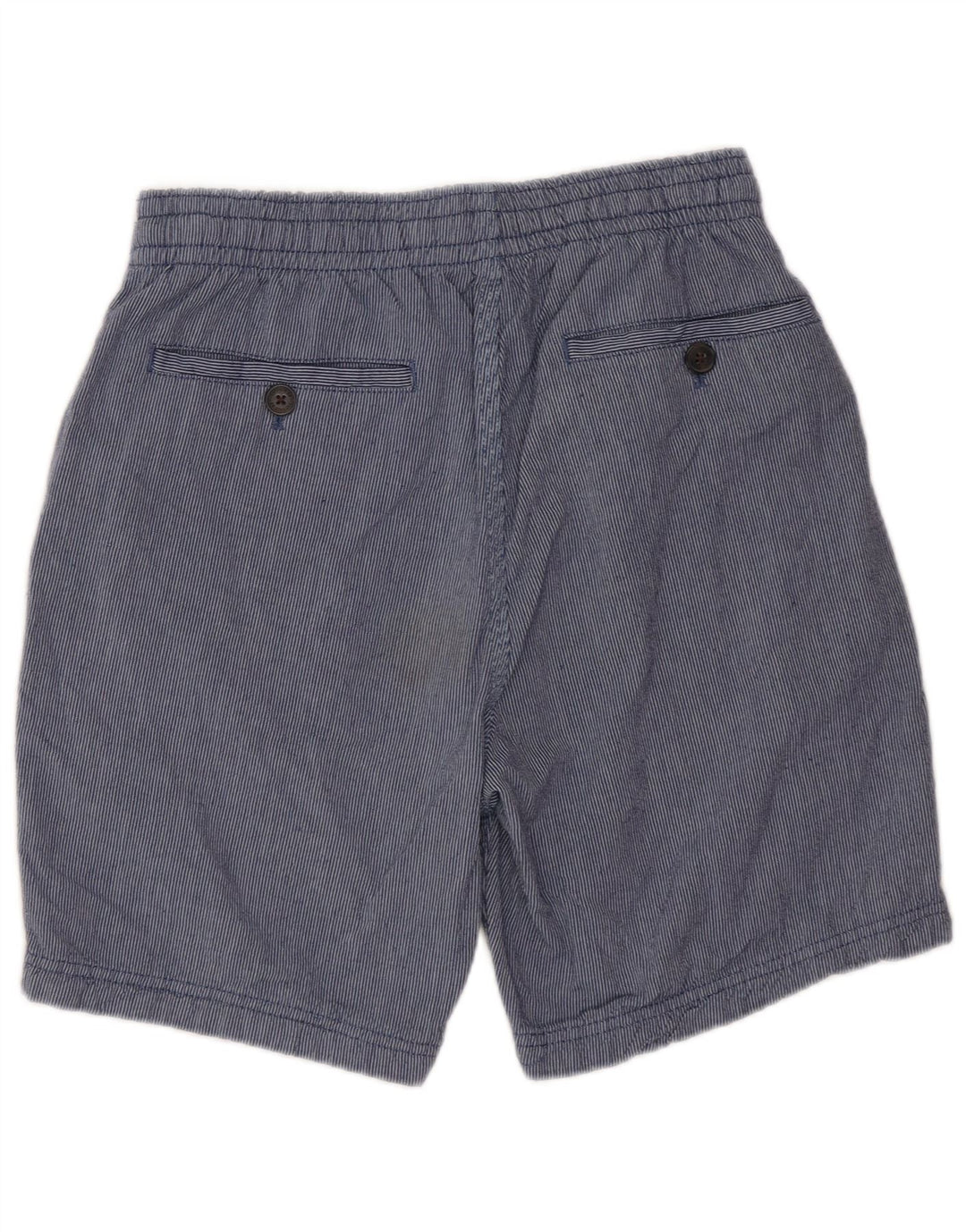 FAT FACE Herren-Chinoshorts W30 aus mittelblauer Nadelstreifen-Baumwolle