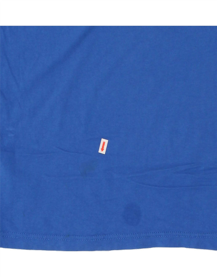 TOMMY HILFIGER Herren Grafik-T-Shirt-Oberteil aus mittelblauer Baumwolle