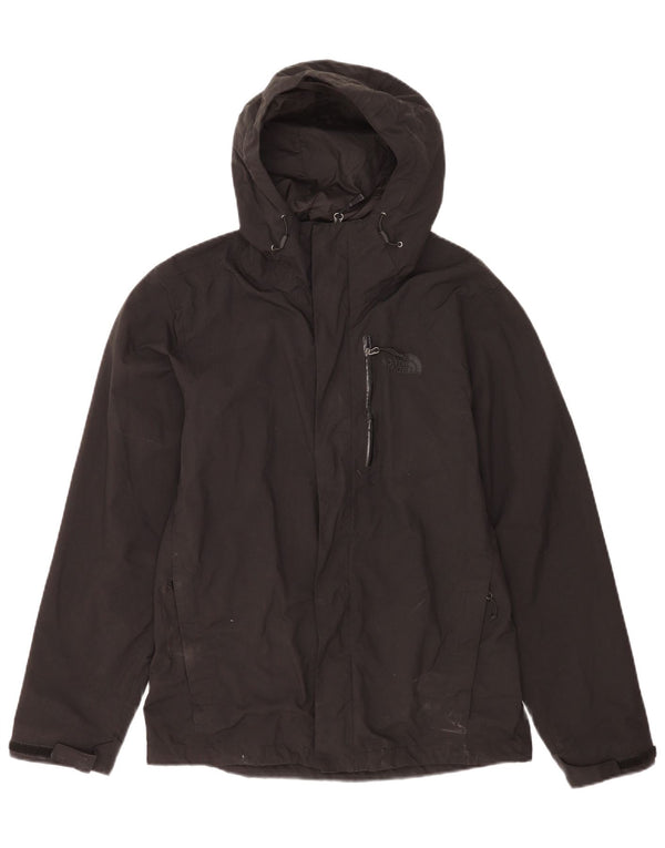 The North Face Herren-Regenjacke mit Kapuze, UK 36, Small, schwarzes Nylon