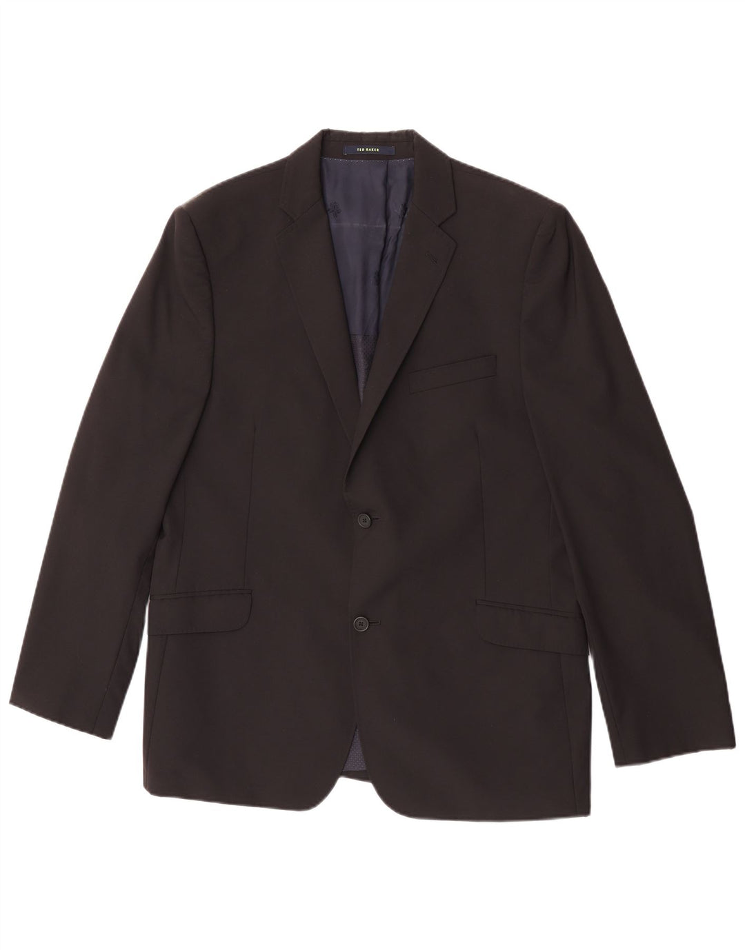 Ted Baker Herren-Blazer mit 2 Knöpfen, UK 44, 2XL, schwarze Wolle