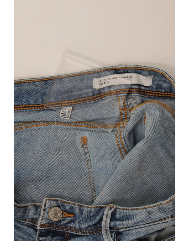 Zara Damen Denim Hotpants EU 42 Large W32 Blau
