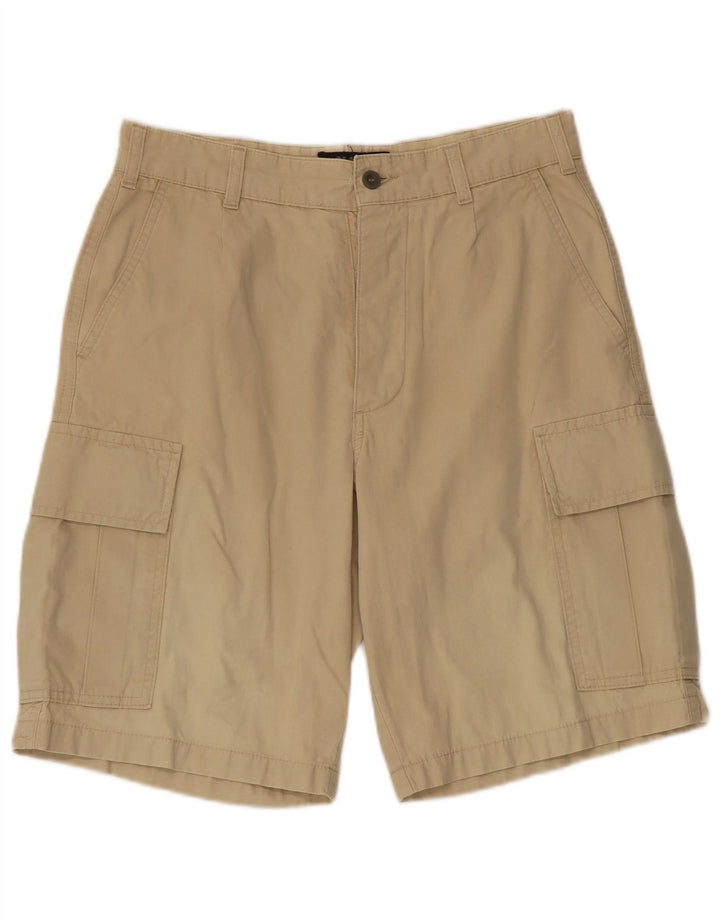 Mash Herren Cargoshorts IT 44 Small W30 Beige Baumwolle