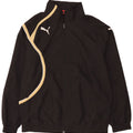 Puma Herren-Trainingsanzugoberteil, Jacke, Größe S, Schwarz, Farbblock-Polyester