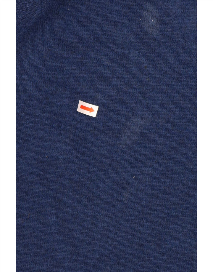 Barbour Herren-Pullover mit Rundhalsausschnitt, klein, marineblaue Lammwolle