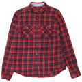 Superdry Flanellhemd für Damen, UK 8, Größe S, marineblau, kariert, Baumwolle