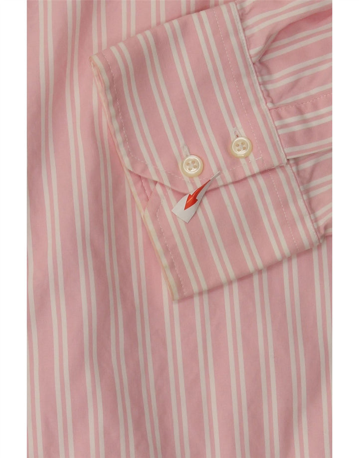 Tommy Hilfiger Herrenhemd 2XL Rosa Nadelstreifen
