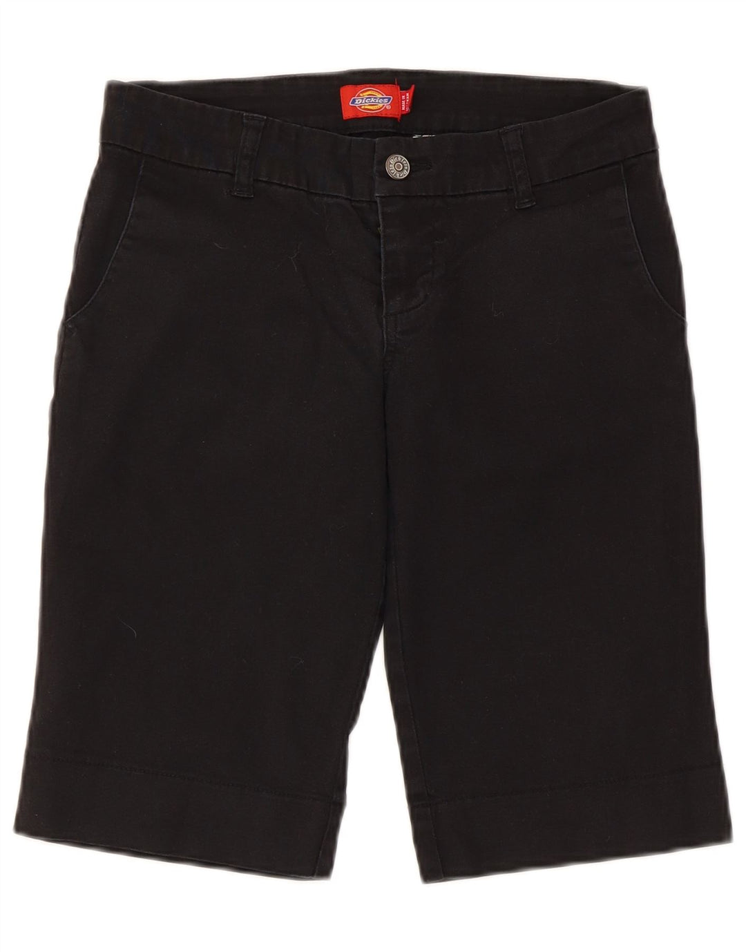 Dickies Damen Chino-Shorts US 3 Small W28 Schwarze Baumwolle