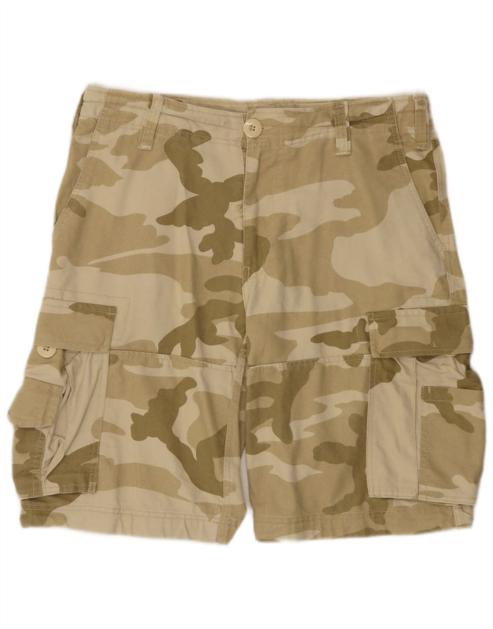 Brandit Herren-Cargo-Shorts, groß, W36, Khaki-Camouflage, Baumwolle