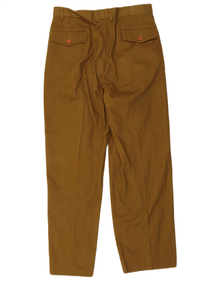 Solleone Herren-Anzughose mit Pegged-Anzug, Größe 48, mittelgroß, W32, L30, Khaki, Baumwolle