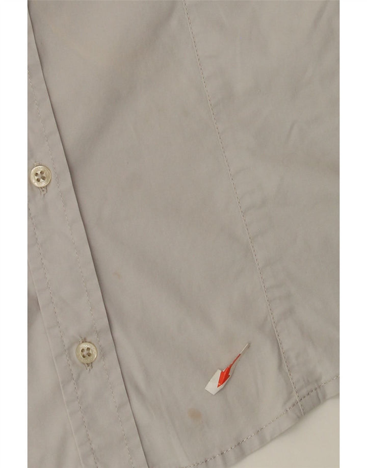 Calvin Klein Jeans Damen Hemd UK 12 Mittelgraue Baumwolle