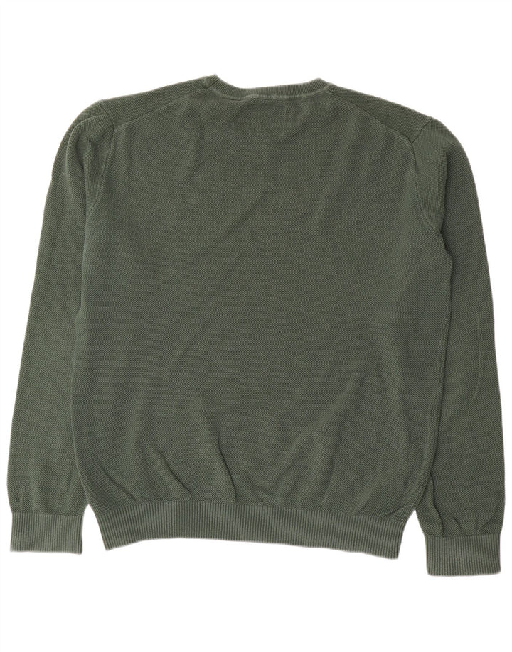 Joules Herren-Pullover mit Rundhalsausschnitt, groß, grüne Baumwolle