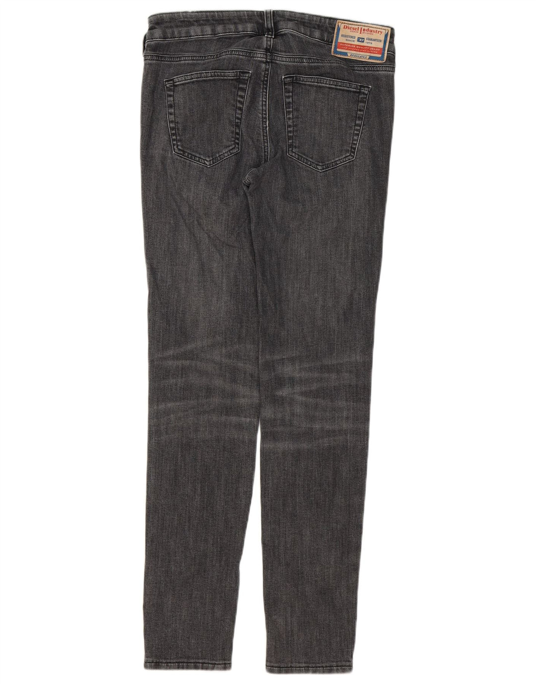 DIESEL Womens Skinny Jeans W26 L30 Grey Cotton