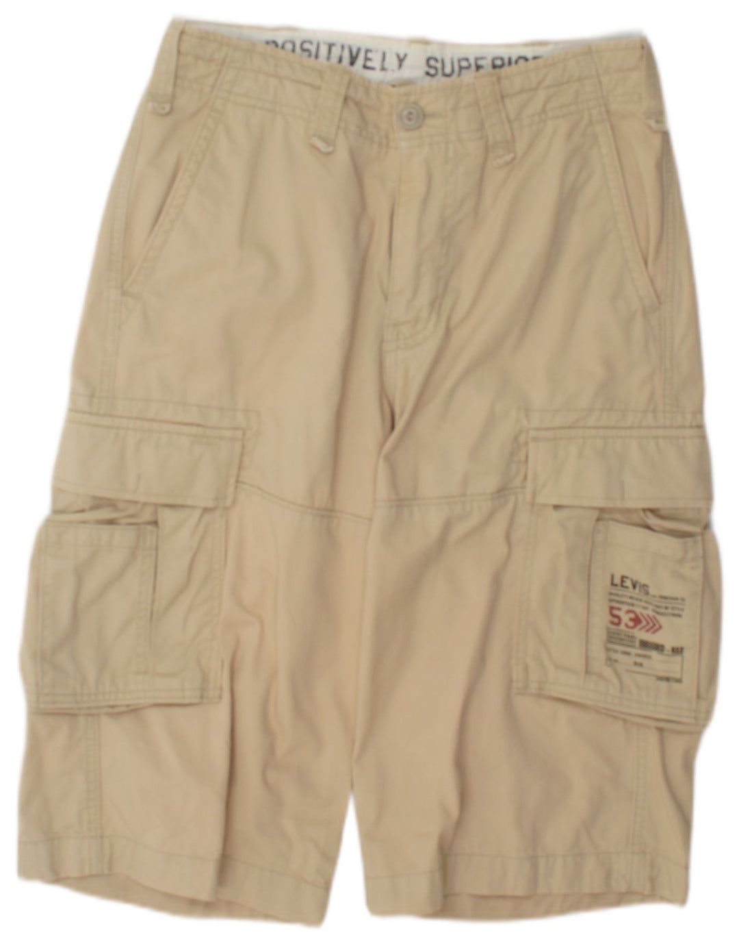 Levi's Herren Cargoshorts W29 Small Beige Baumwolle