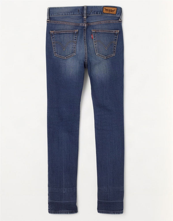 Levi's Damen Patty Anne Slim Straight Jeans W28 L31 Blaue Baumwolle