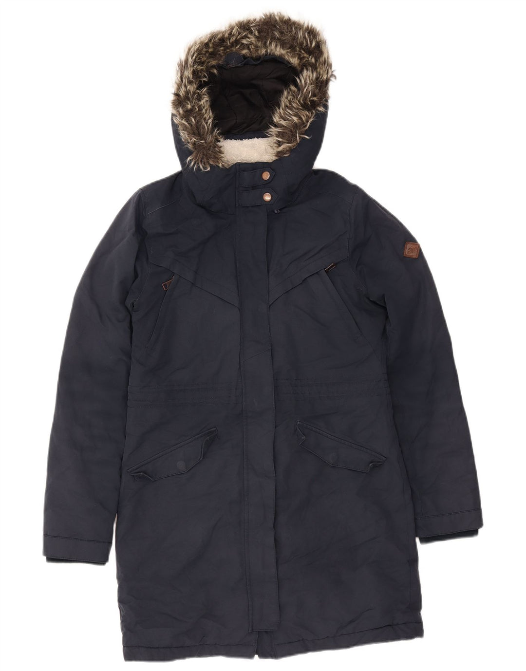 O'NEILL Damen-Parka mit Kapuze, UK 10, Größe S, Marineblau, Polyester