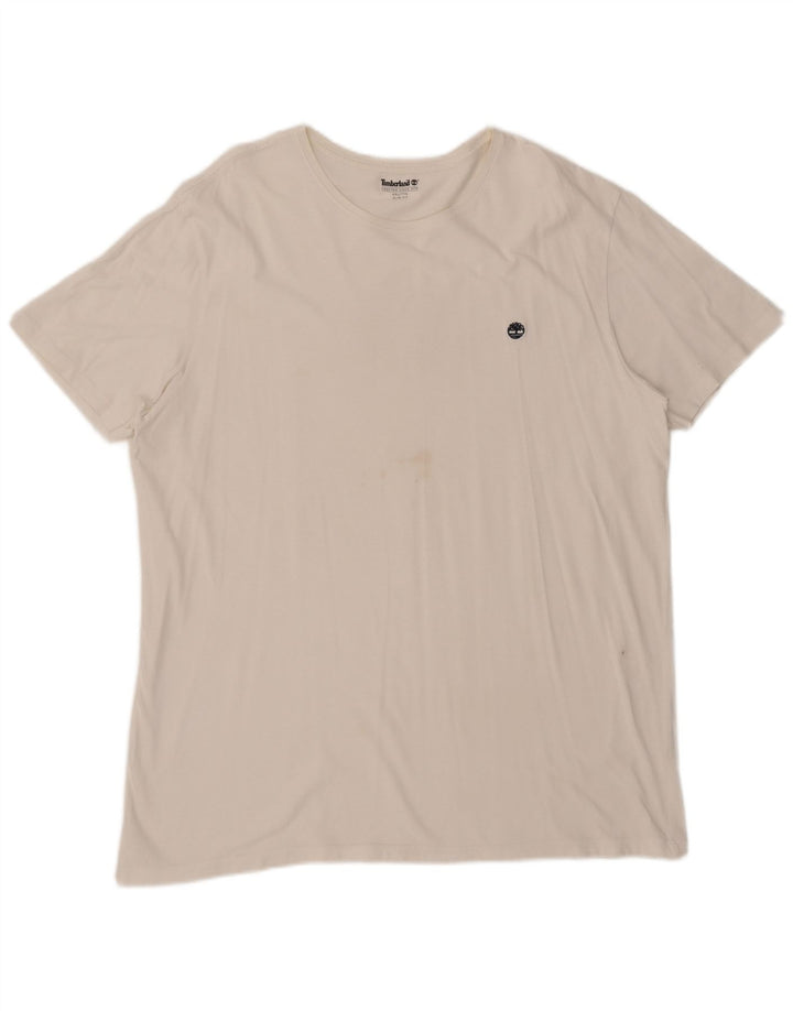 Timberland Herren Slim Fit T-Shirt Top 2XL Weiß