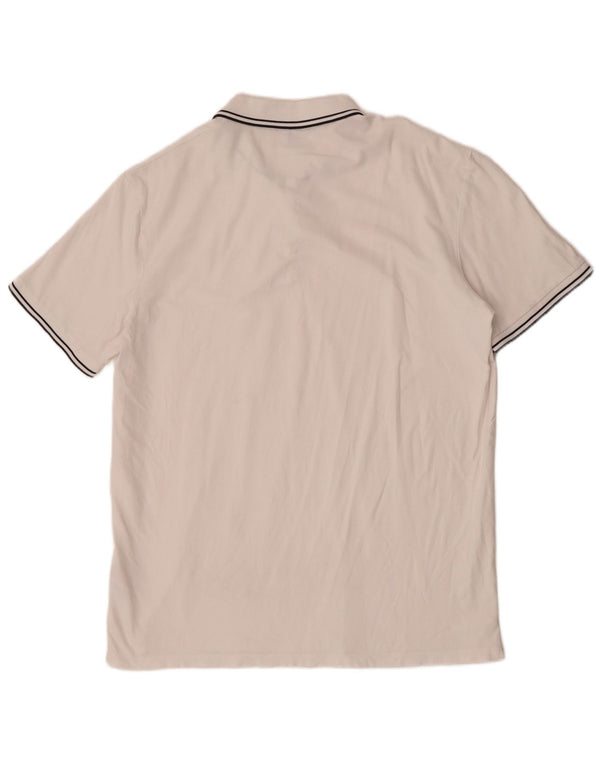 Jack & Jones Herren Core Kurzarm-Poloshirt mit normaler Passform, 2XL, weiße Baumwolle