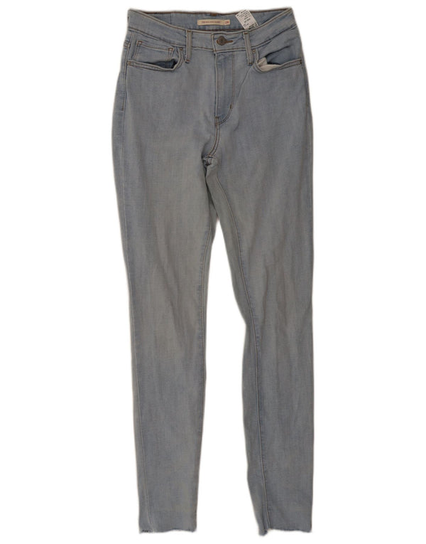 Levi's Damen 721 High Rise Skinny Jeans W28 L32 Blaue Baumwolle