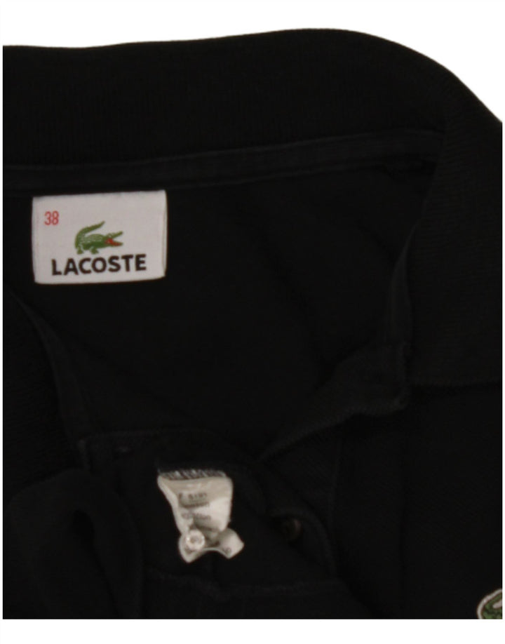 Lacoste Damen ärmelloses Poloshirt, Größe 38, mittelschwarz, Baumwolle