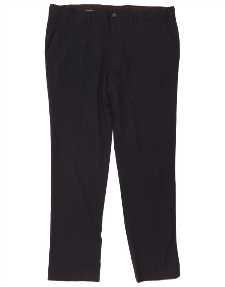 Marks & Spencer Slim Chino-Hose für Herren, W40 L33, Marineblau, Polyester