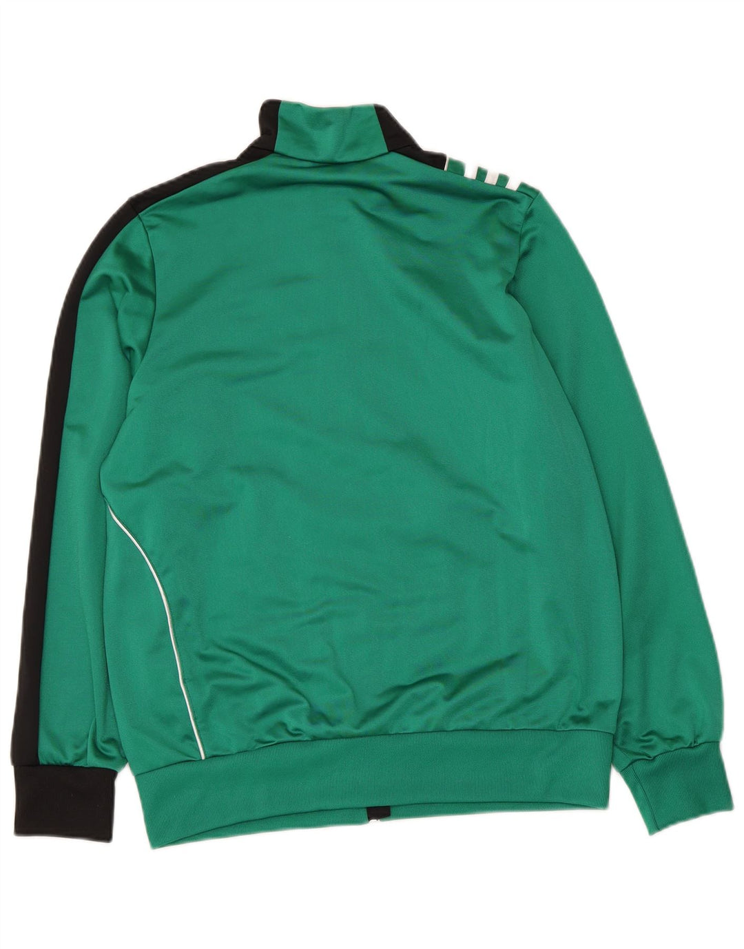 Adidas Jungen-Trainingsanzug-Top-Jacke, 13–14 Jahre, grünes Farbblockdesign